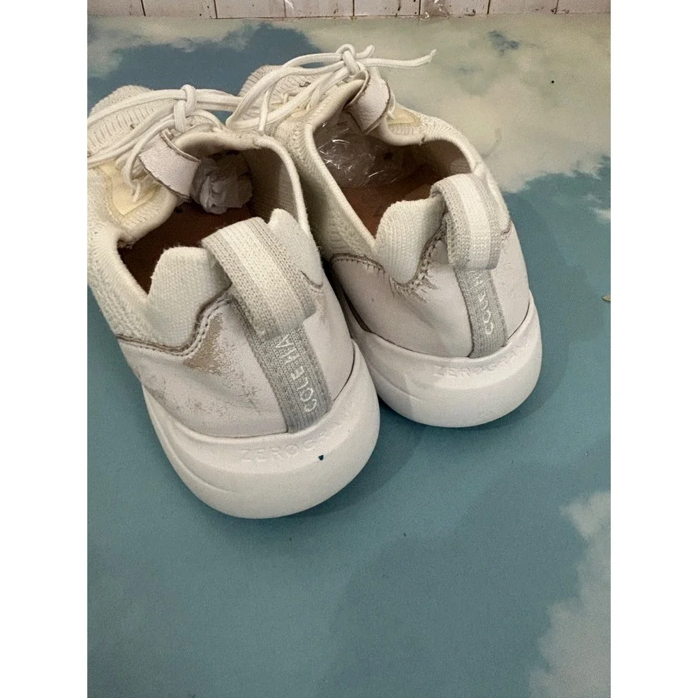 Cole Haan Zerogrand Wingtip Stitchlite‎ Oxfords White Women's Size 8.5 B W18212